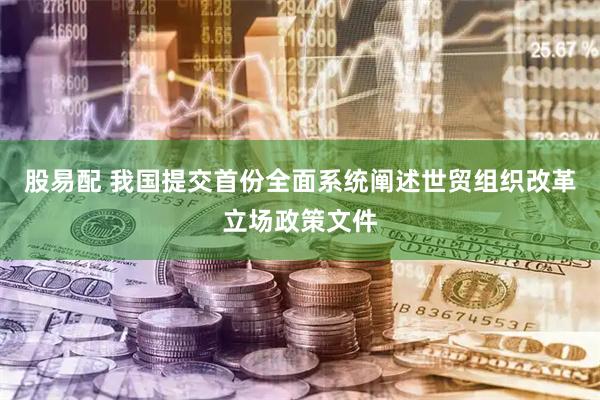 股易配 我国提交首份全面系统阐述世贸组织改革立场政策文件