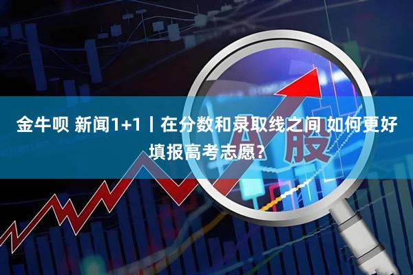 金牛呗 新闻1+1丨在分数和录取线之间 如何更好填报高考志愿？